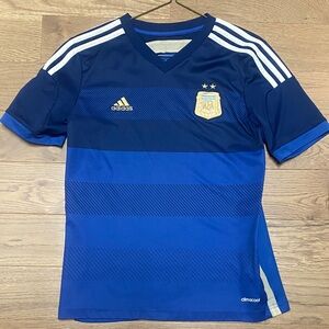 Adidas Kids Royal Blue Argentina Climacool Soccer Jersey